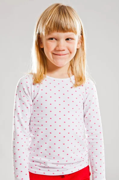 Happy young girl looking — Stock Photo, Image