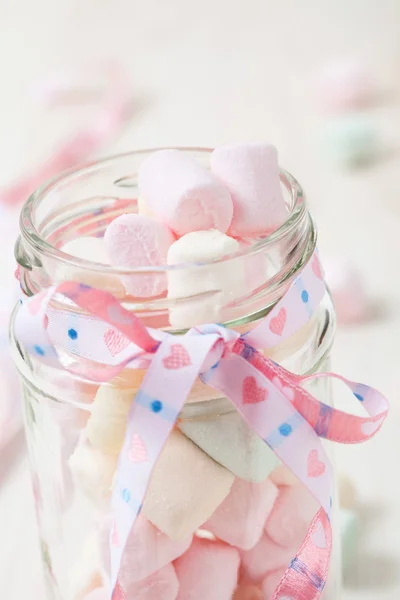 Färgglada marshmallows — Stockfoto