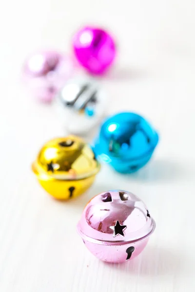 Colourful Christmas baubles — Stockfoto