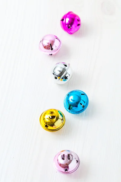 Colourful Christmas baubles — Stockfoto