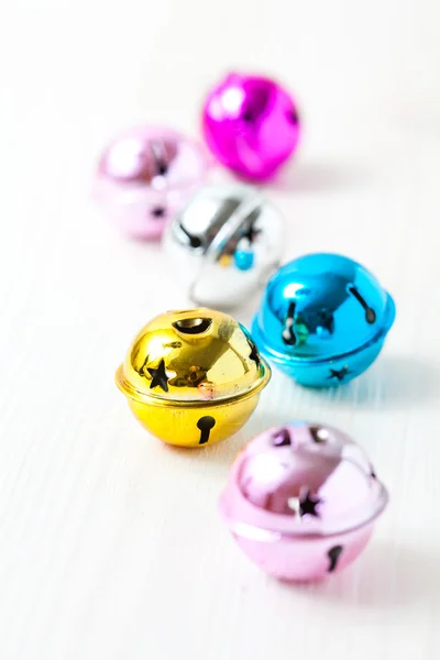 Colourful Christmas baubles — Stok fotoğraf