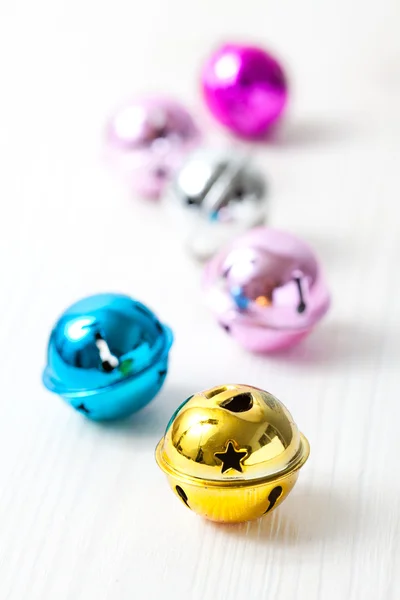 Colourful Christmas baubles — Stockfoto