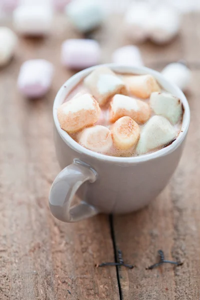 Hot chocolate and marshmallows — Stock Photo, Image