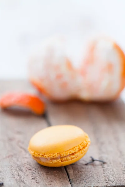 Macaroon och orange — Stockfoto