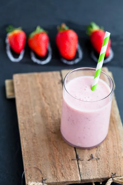 Çilekli Smoothie — Stok fotoğraf