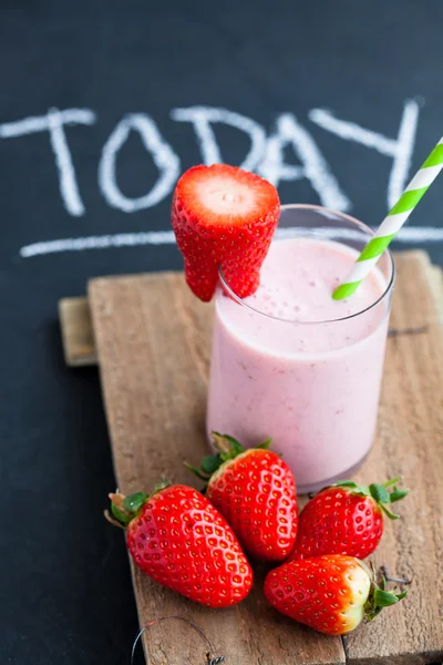 Smoothie de morango — Fotografia de Stock