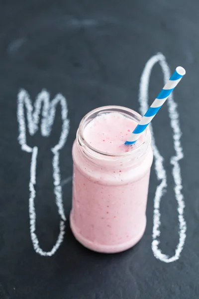 Erdbeer-Smoothie — Stockfoto