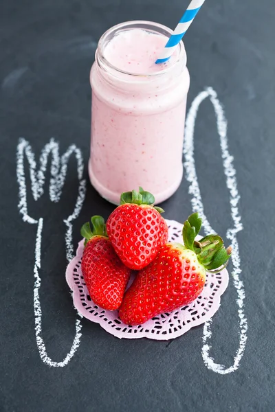 Batido de fresa — Foto de Stock