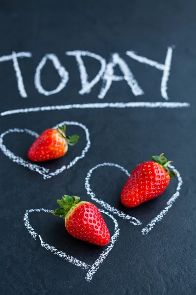 Fresh whole strawberries — Stock Photo, Image