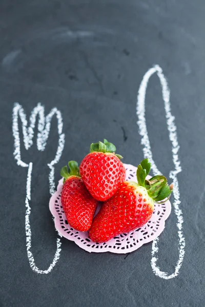 Fresh whole strawberries — Stock Photo, Image