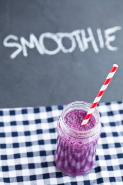 Blueberry smoothie clipart