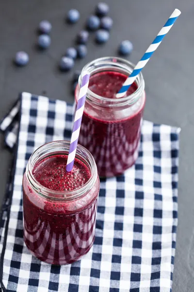 Blueberry smoothies — Stockfoto