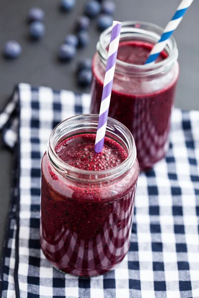 Blueberry smoothies — Stock Photo, Image