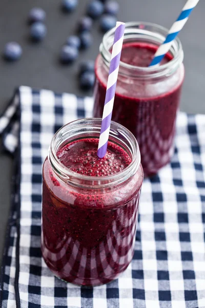 Blueberry smoothies — Stockfoto