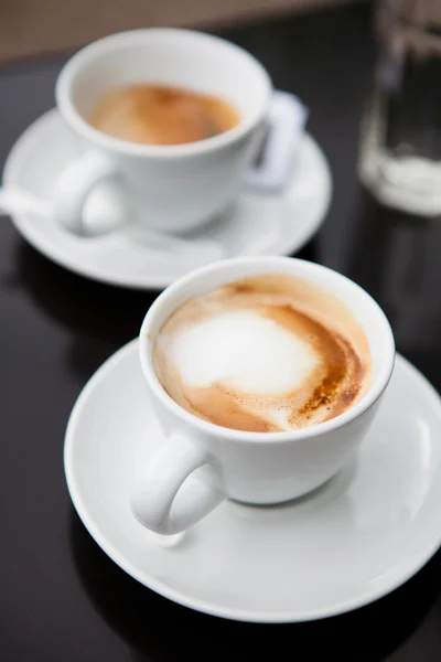 Twee koppen koffie. — Stockfoto