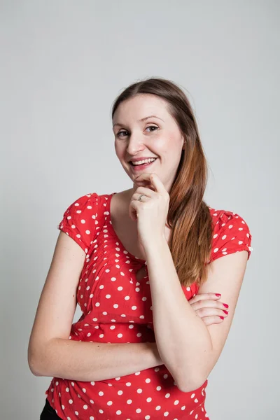 Mujer atractiva sonriente —  Fotos de Stock