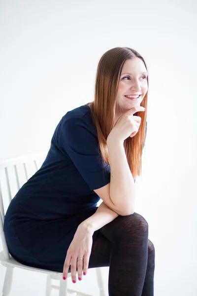 Retrato de mulher atraente feliz — Fotografia de Stock