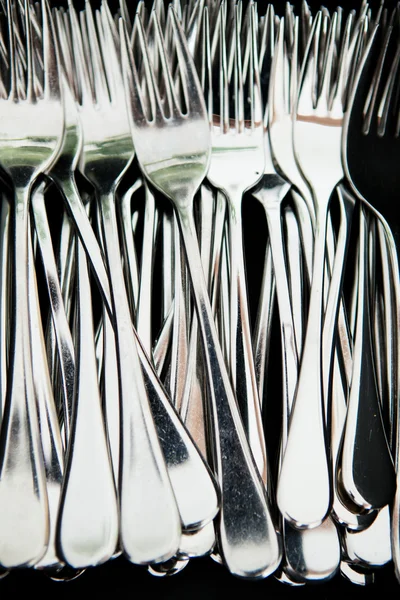 Metal eating forks — Stock Photo, Image