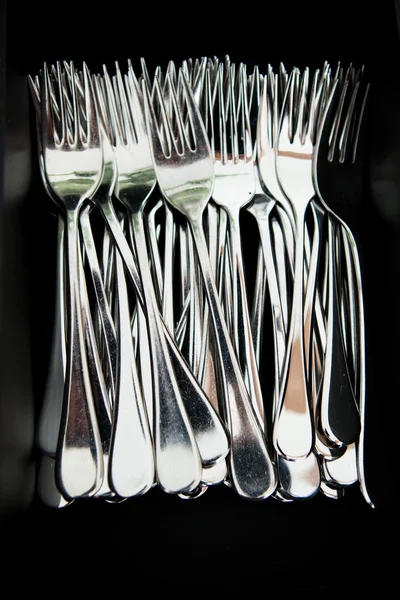 Metal eating forks — Stock Photo, Image