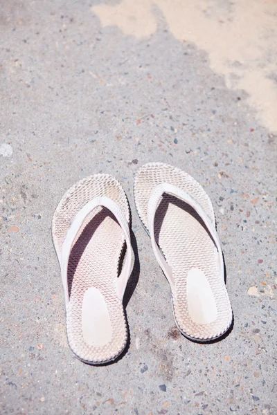 Pair of rubber sandals — Stock Photo, Image