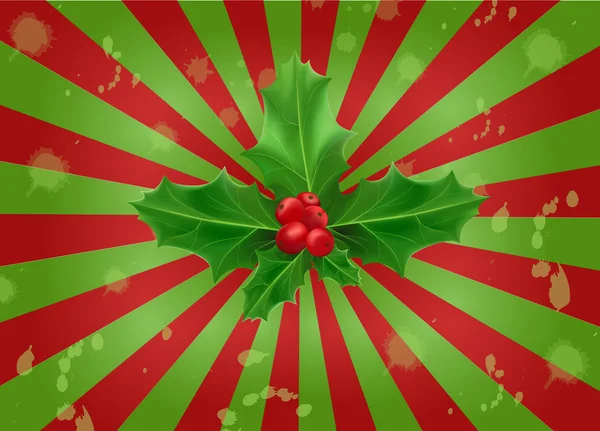 Wenskaart gewijd aan vrolijk kerstfeest — Stockvector