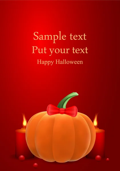 Carte de vœux vectorielle Halloween — Image vectorielle
