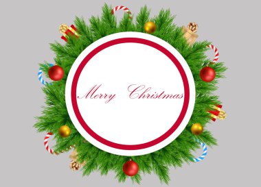 vektör Noel tebrik kartı