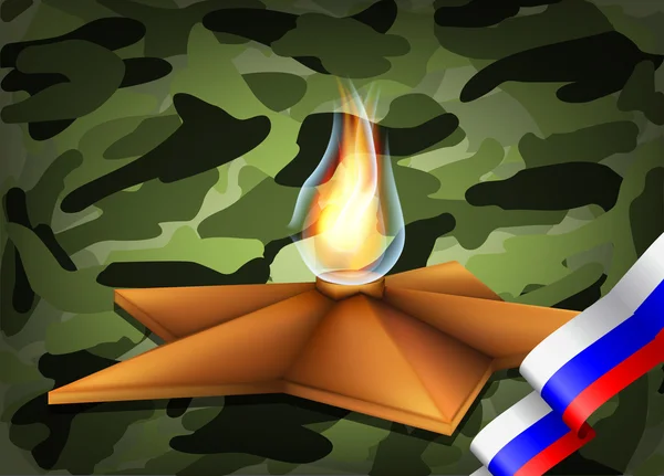 Vektori joukko sotilaallisia esineitä, jotka liittyvät 23 Helmikuu ja Victory Day — vektorikuva