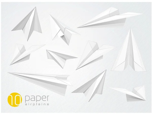 Planícies aéreas de papel — Fotografia de Stock