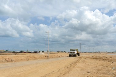 Guakhir'ın Yarımadası üzerinde tuz üretimi