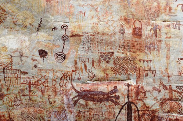 Petroglyphs in Colombia