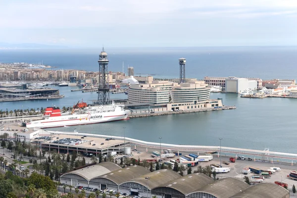 バルセロナの港スペイン — ストック写真