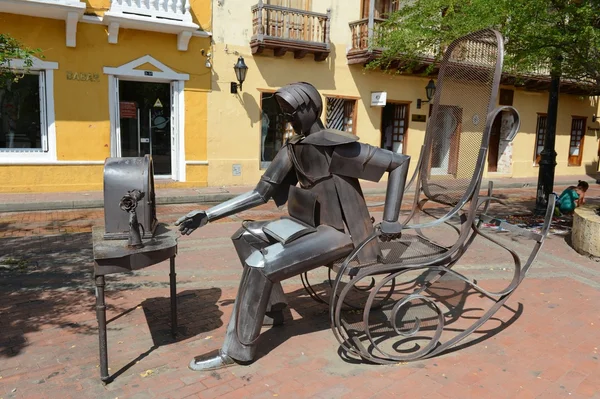 Skulpturerne i Museum for moderne kunst i Cartagena - Stock-foto