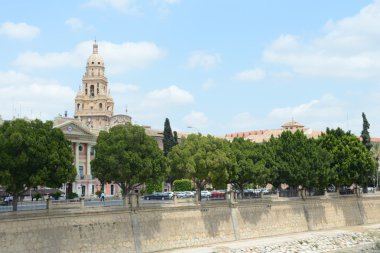 Mursia. İspanya. görünümü ve katedral Belediye