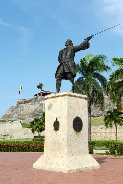 Blas de Leso Monumento en Cartagena — Foto de Stock
