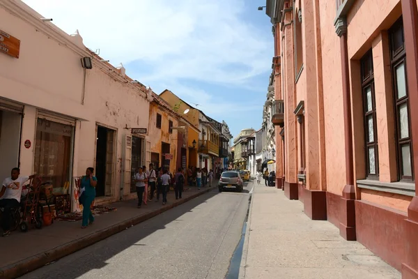 Los ciudadanos en las calles de Cartagena — Foto de Stock