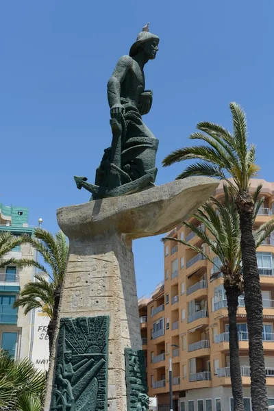 Monumento a los pescadores de Torrevieja — Foto de Stock