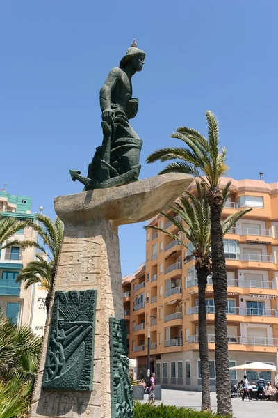 Memorial to fishermen in Torrevieja — Stock Photo, Image