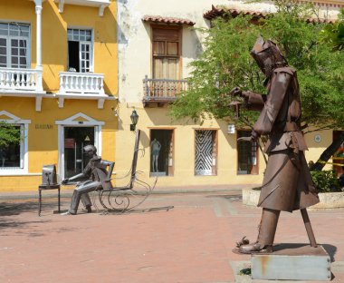 Cartagena modern Sanat Müzesi'nde heykeller