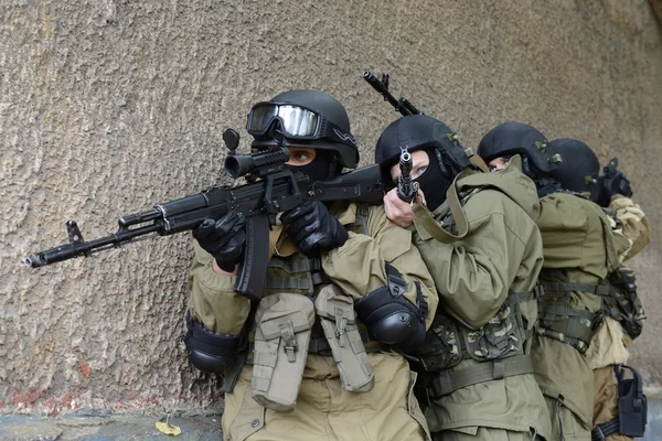 Training fighters in Moscow — Stock Photo, Image