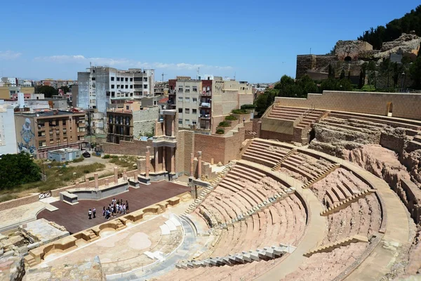 Starožitný amfiteátr v cartagena — Stock fotografie