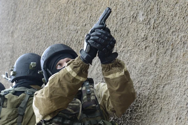 Training fighters in Moscow — Stock Photo, Image