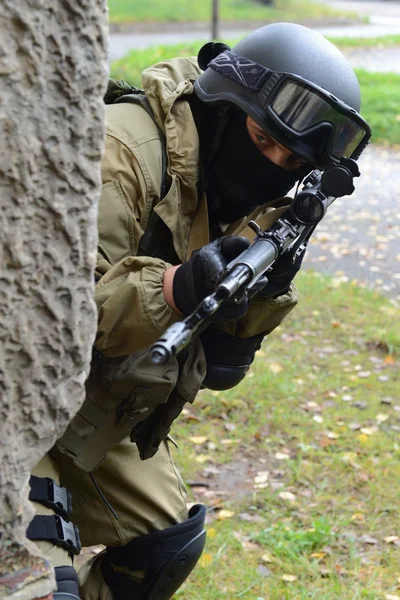 Treinamento de combatentes em Moscou — Fotografia de Stock