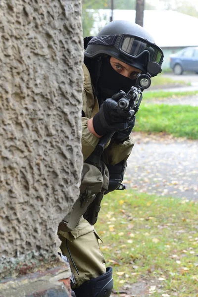 Treinamento de combatentes em Moscou — Fotografia de Stock