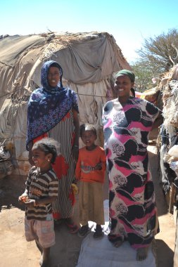 Afrikalı Mülteci ve yerinden kişi BM himayesinde yılında somaliland hargeisa eteklerinde kamp.