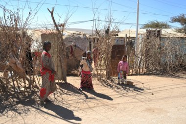 Afrikalı Mülteci ve yerinden kişi BM himayesinde yılında somaliland hargeisa eteklerinde kamp.