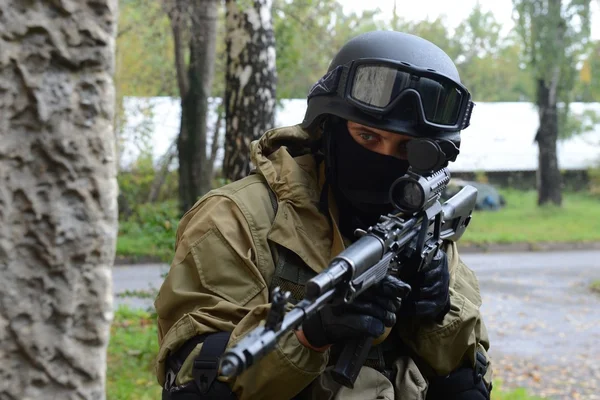Combatientes de entrenamiento en Moscú — Foto de Stock
