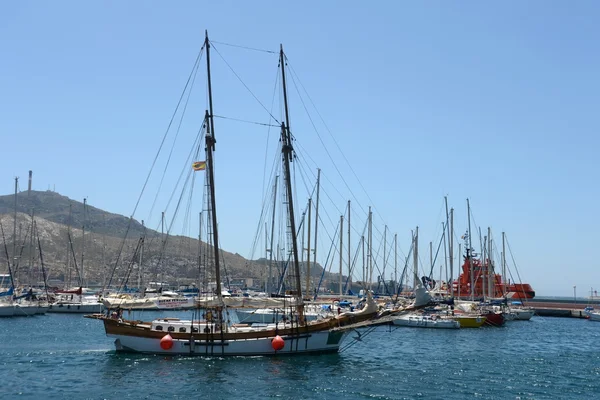 Přístavu cartagena, Španělsko — Stock fotografie