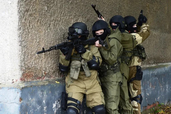 Training fighters in Moscow — Stock Photo, Image