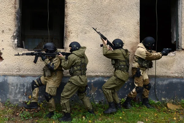 Utbildning fighters i Moskva — Stockfoto